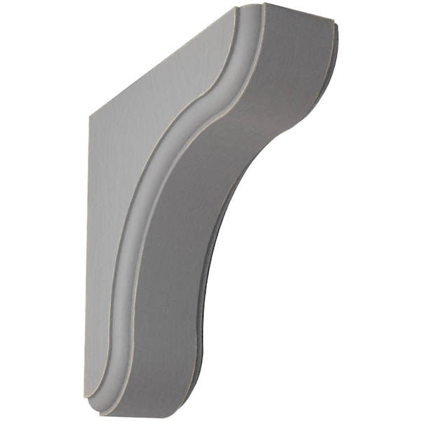 Ekena Millwork 1 3/4"W x 5 1/2"D x 5 1/2"H Eaton Wood Vintage Decor Bracket, Pebble Grey BKTWD02X06X06EAPG - main